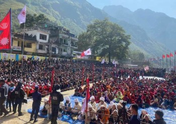 दार्चुलामा एमाले अध्यक्ष ओलीको उद्घोष : 'नक्सामा समेटिएको नेपाली जमिन फिर्ता ल्याउँछौं '